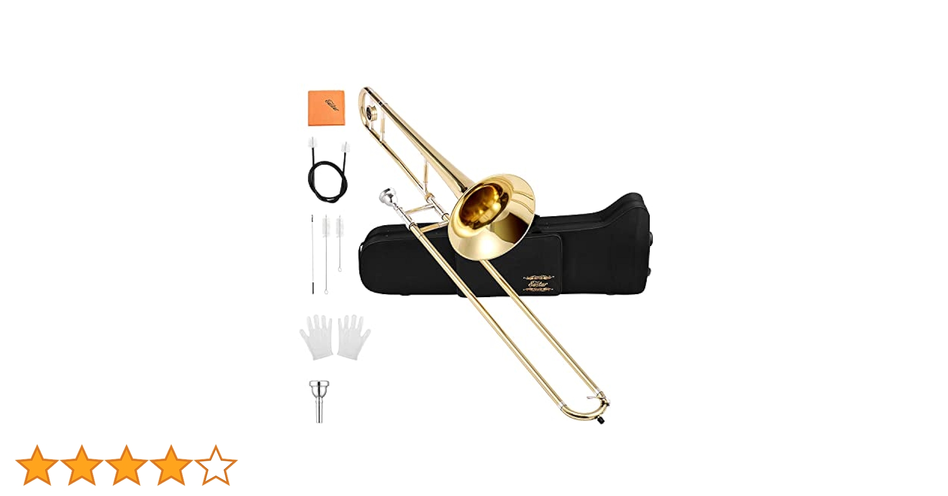 Eastar Bb Tenor Slide Trombone for Beginners Students, B